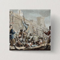 Attack on Boulogne-Sur-Mer, engraved by Jean Bapti