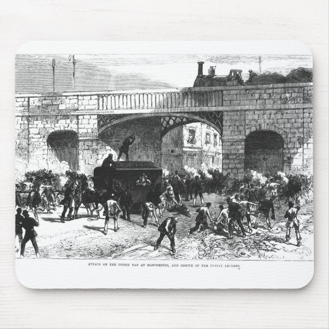 Attack on the Prison Van at Manchester Mouse Mat (Front)