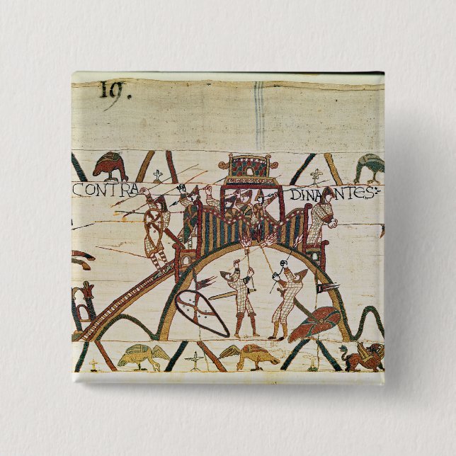 Attack on the Town of Dinan 15 Cm Square Badge (Front)