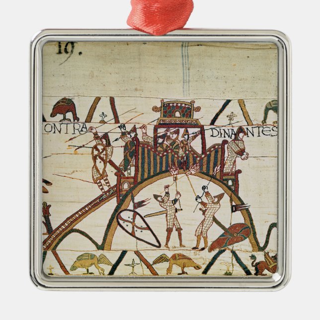 Attack on the Town of Dinan Metal Tree Decoration (Front)