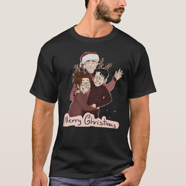 ATTACK ON TITAN MERRY CHRISTMAS ANIME T-Shirt (Front)
