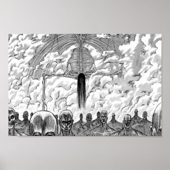 Attack on Titan Rumbling scene Poster (Front)