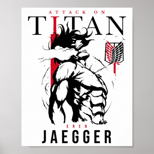 Attack On Titan Sticker  Poster (Front)