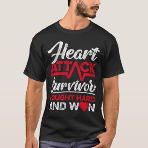 Attack Survivor Faught Hard And Won Red Ribbon T-Shirt