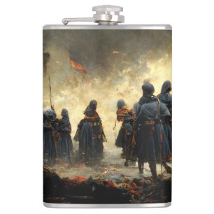 Attack the place hip flask