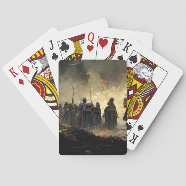 Attack the place playing cards (Back)