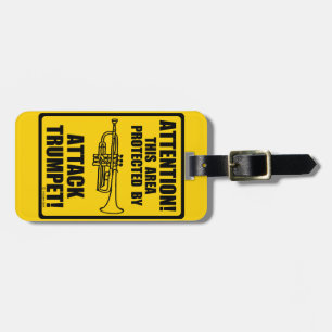 Attack Trumpet Luggage Tag