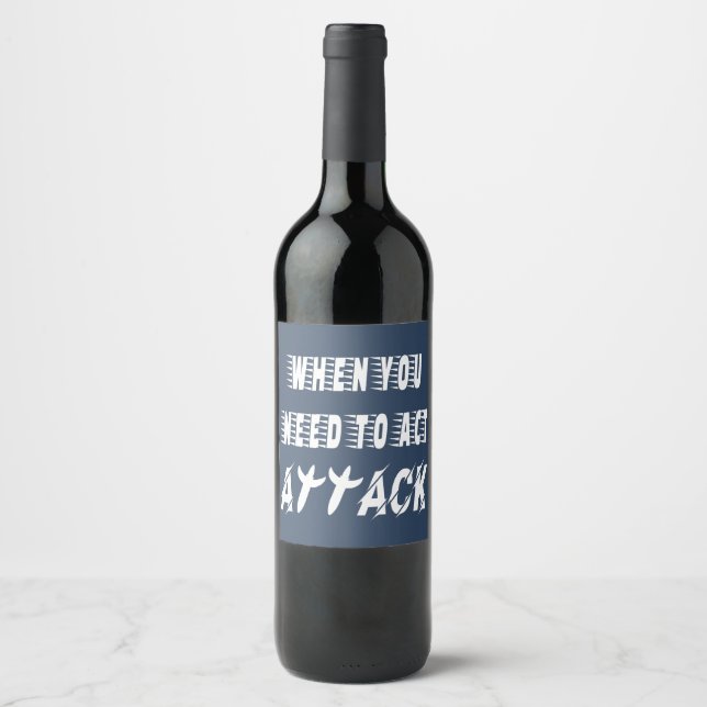 Attack Wine Label (Front)