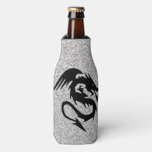 Attacking Dragon on Silver Bottle Cooler