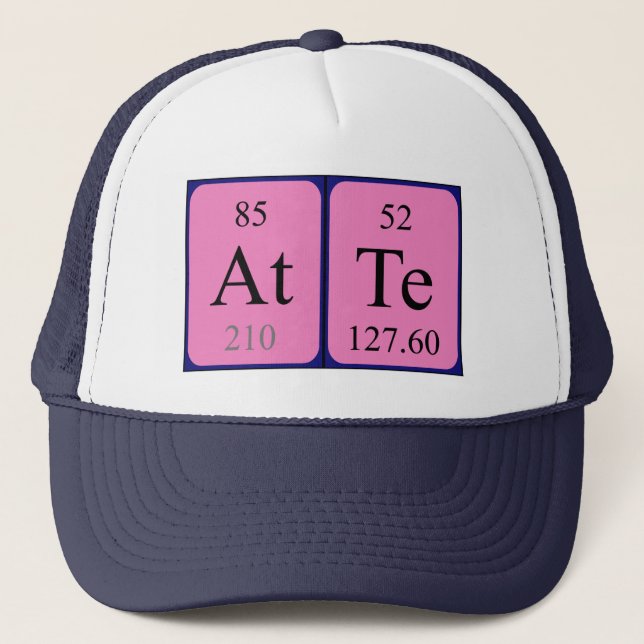 Atte periodic table name hat (Front)