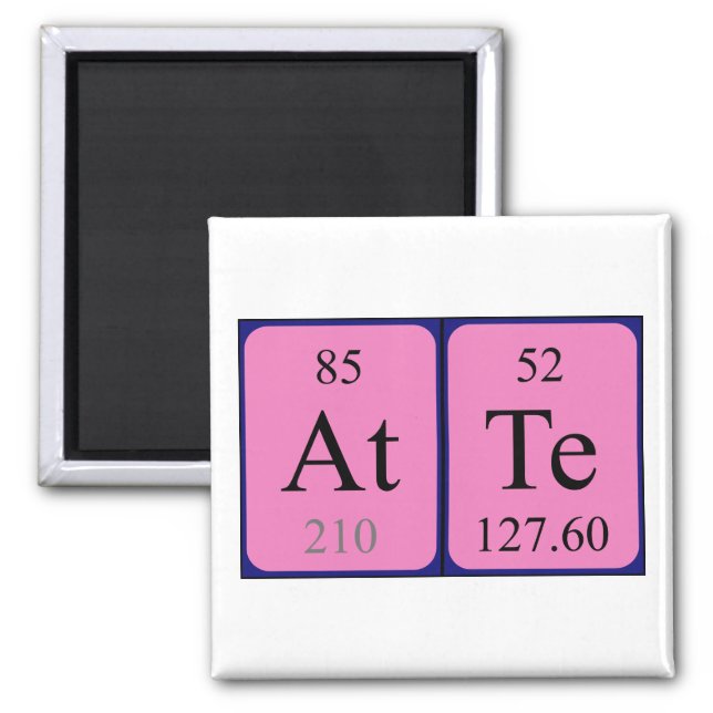 Atte periodic table name magnet (Front)