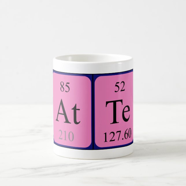 Atte periodic table name mug (Center)