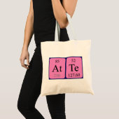 Atte periodic table name tote bag (Front (Product))