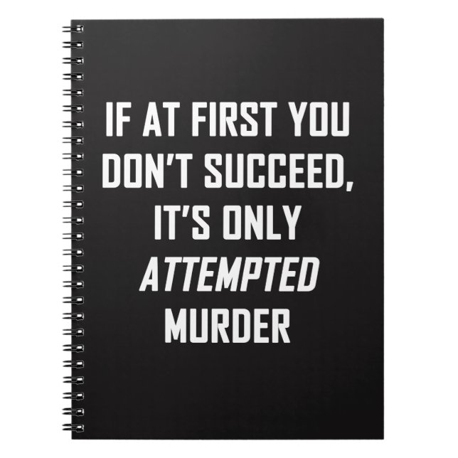 Attempted Murder Notebook (Front)