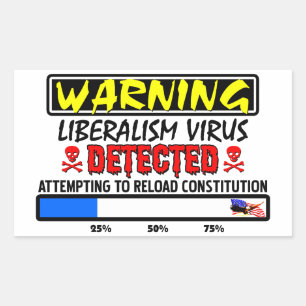 Attempting To Reload Constitution! Rectangular Sticker
