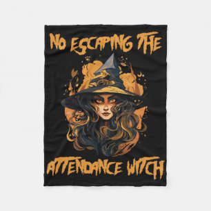Attendance Clerk School Admin Attendance Secretary Fleece Blanket