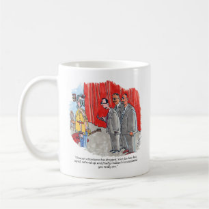 Attendance Has Dropped right hand cartoon mug