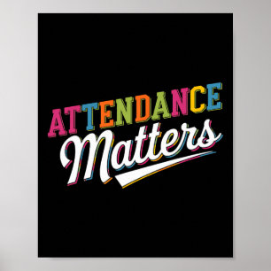 Attendance Problems Teacher Student Back To School Poster
