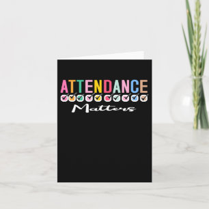 Attendance Sticker  Card