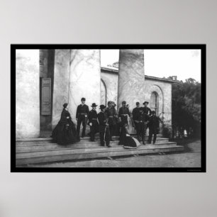 Attendees of the Funeral of Robert E. Lee 1870 Poster