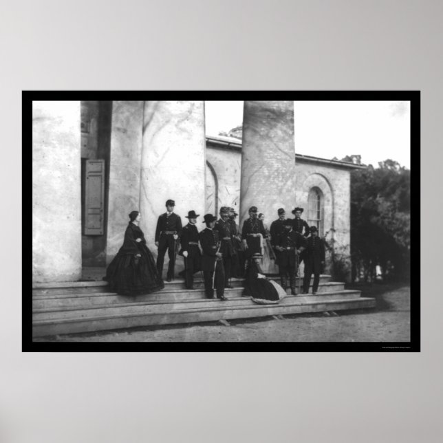 Attendees of the Funeral of Robert E. Lee 1870 Poster (Front)