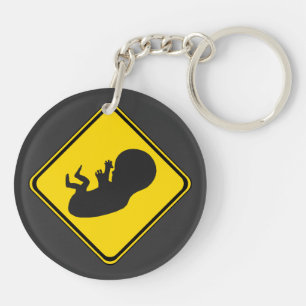 Attention: Baby Ahead! Key Ring