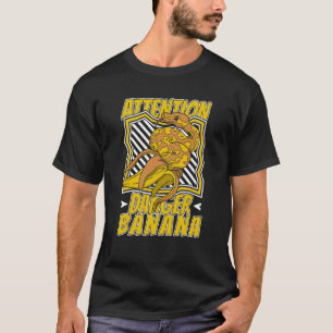 Attention Danger Banana Snake Owner Banana Ball Py T-Shirt