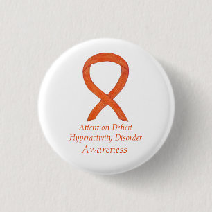 Attention Deficit Hyperactivity Disorder (ADHD)Pin 3 Cm Round Badge