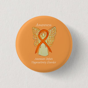 Attention Deficit Hyperactivity Disorder (ADHD)Pin 3 Cm Round Badge