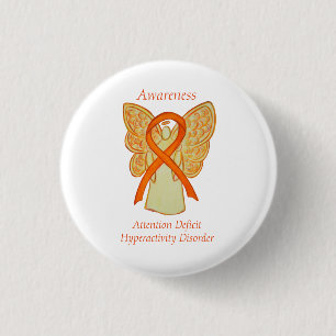Attention Deficit Hyperactivity Disorder (ADHD)Pin 3 Cm Round Badge
