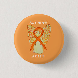 Attention Deficit Hyperactivity Disorder (ADHD)Pin 3 Cm Round Badge