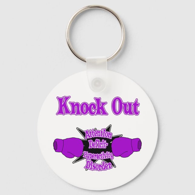 Attention Deficit Hyperactivity Disorder Key Ring (Front)