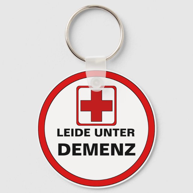 Attention - Dementia Key Ring (Front)