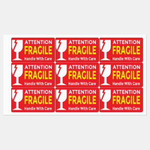 Attention Fragile Stickers – Handle With Care Ship