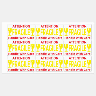Attention Fragile Stickers – Handle With Care Ship