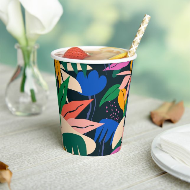 Attention Getter tropical abstract Paper Cups (Insitu)