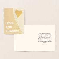 Attention-Grabbing, Bold "LOVE AND THANKS!" Card