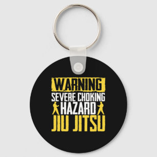 Attention I Can Jiu Jitsu Fighter Judo Martial Art Key Ring