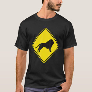 Attention Lion   Danger Big Cat Zone T-Shirt