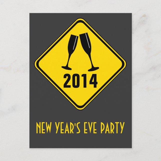 Attention: Party Ahead! Invitation (Front)