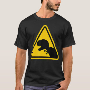 Attention Rex Dinosaur Reptile   Danger Dino Zone T-Shirt