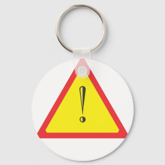 Attention Sign Key Ring