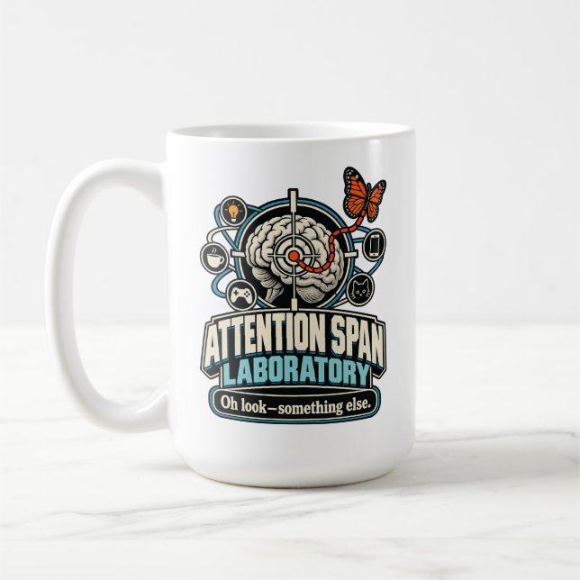Attention Span Laboratory – Oh Look Something Else Coffee Mug (Left)