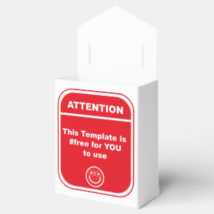 Attention This Template is #free to use Cutomize Favour Box