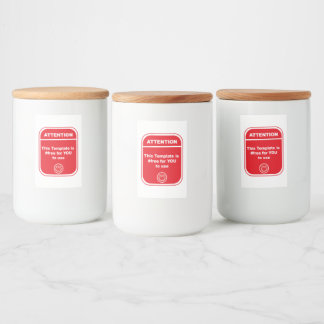 Attention This Template is #free to use Cutomize Food Label