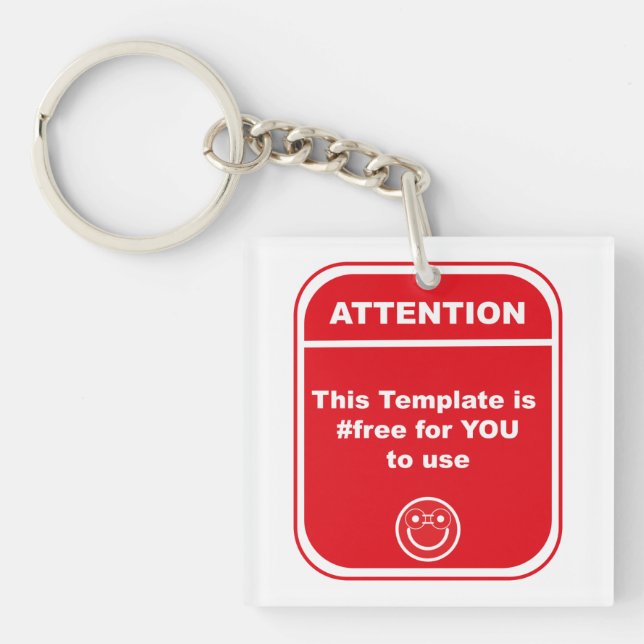 Attention This Template is #free to use Cutomize   Key Ring (Front)
