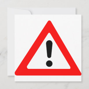 Attention Triangle Symbol Invitation