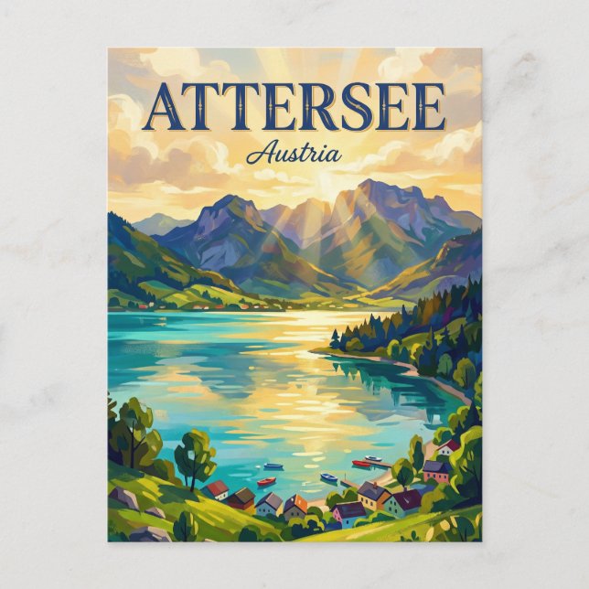 Attersee Austria Postcard (Front)