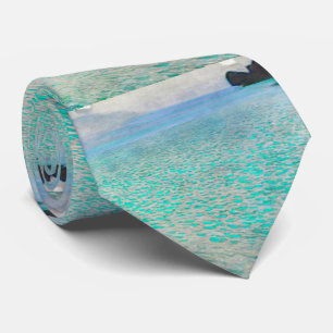 Attersee by Gustav Klimt Tie