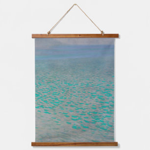 Attersee, Coastal Landscape Painting, Gustav Klimt Hanging Tapestry